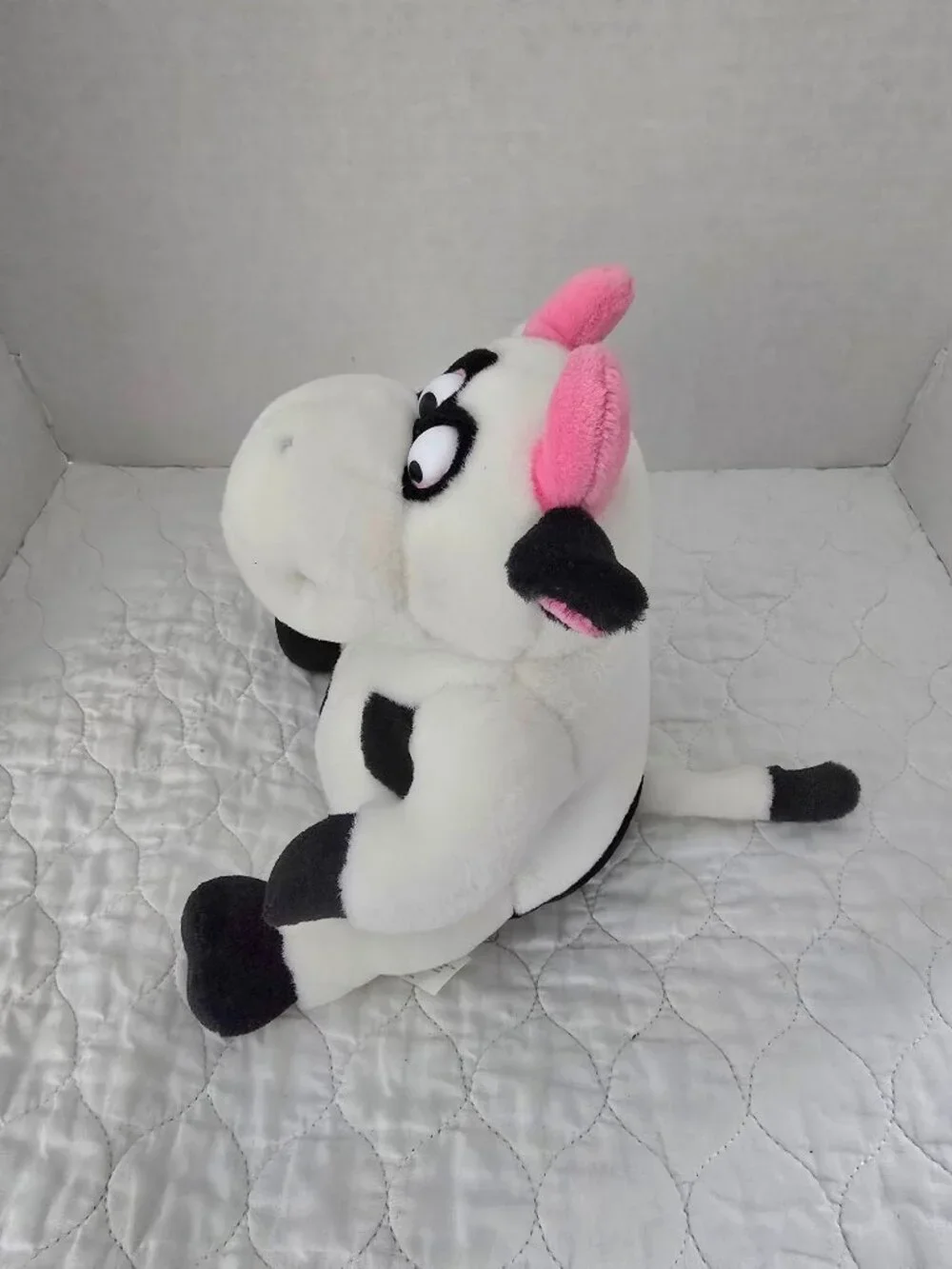 Just For Laughs Animated Moo Mad Cow Plush Laughs Vibrates Y2K EUC 
